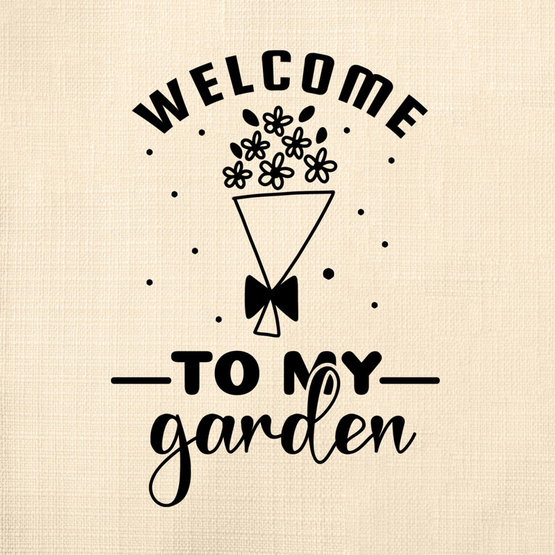 Citation amusante «Garden Lover» 1038 - Coussin décoratif inclus, H 18 po x l 18 po