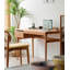 Bureau en bois massif avec cloison Wabi-Sabi-423972988-423972989