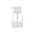 Clear Glass with White Pump selected