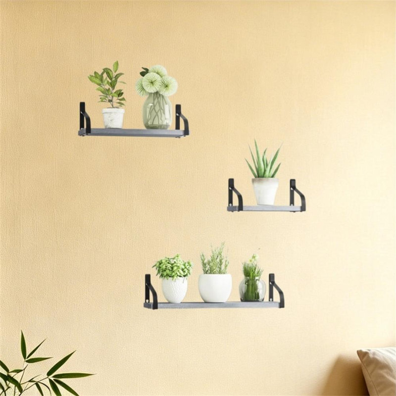 3 Piece Wood, Grey