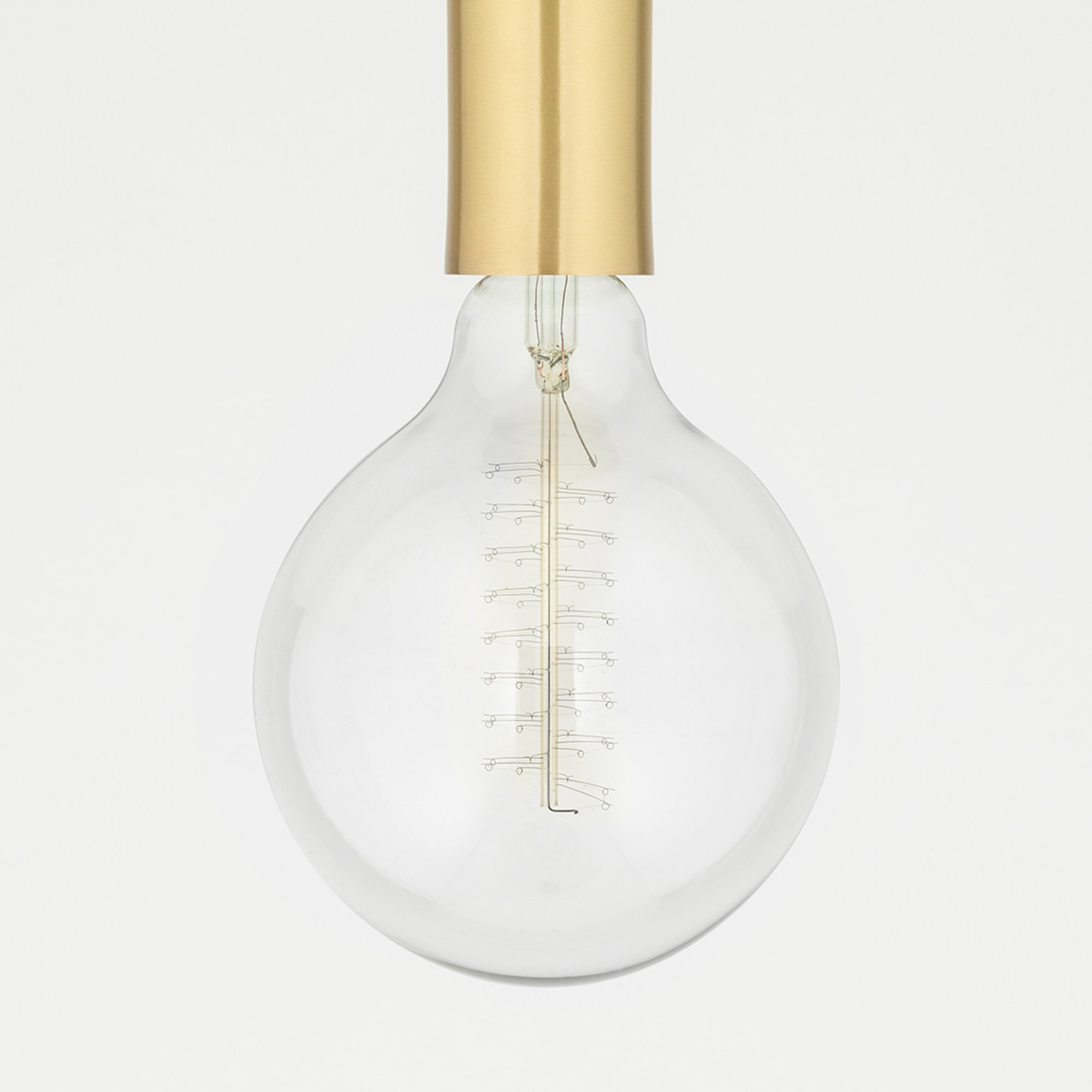 Single Light Glass Pendant, Aged Brass, 13.75" H x 12.75" W x 12.75" D