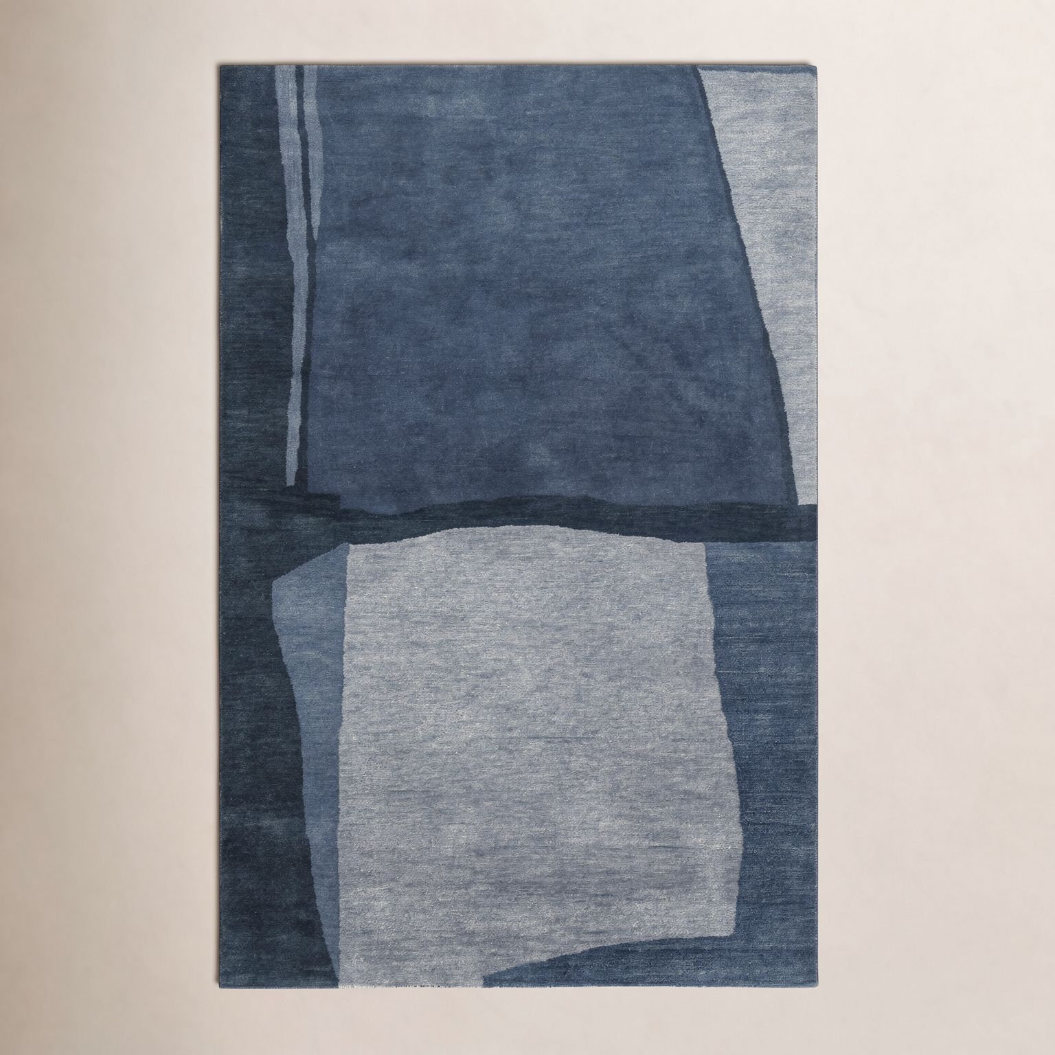 Hand-Tufted Abstract Wool Rug, Rectangle 3' x 5'