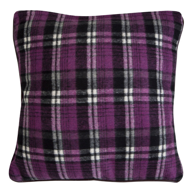 Abymes Plaid Square Throw Cushion