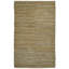 Tapis tissé à plat à la main en jute brun et beige 5 pi x 8 pi