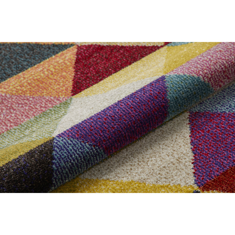 Geometric Area Rug, Runner 80 x 240cm