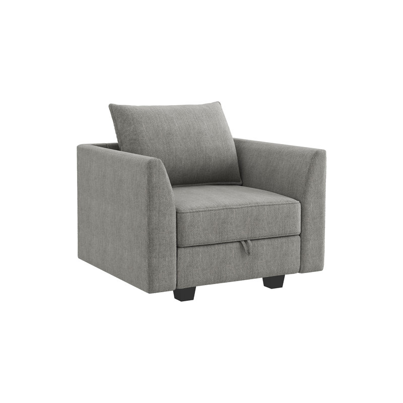 Nikitas 3-Piece Polyester Blend Sofa Set, Gray Polyester Blend