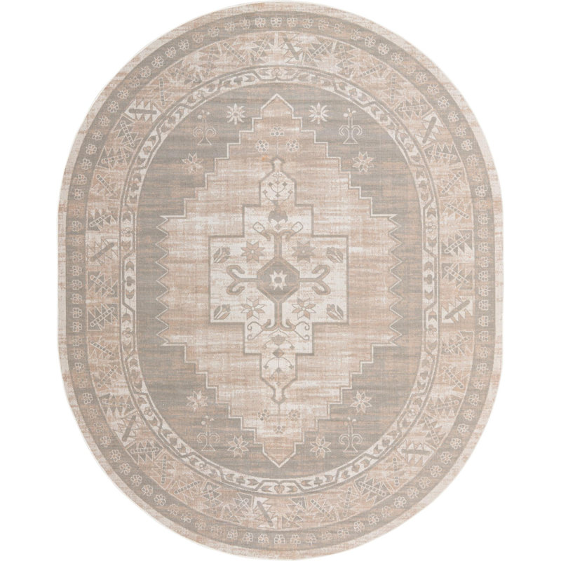 Matthei Oriental Indoor Rug, Oval 8' x 10'