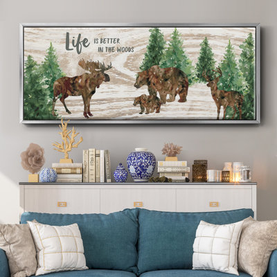 Better in the Woods - Toile avec cadre