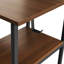 Bureau en L à deux tons avec rangement en L