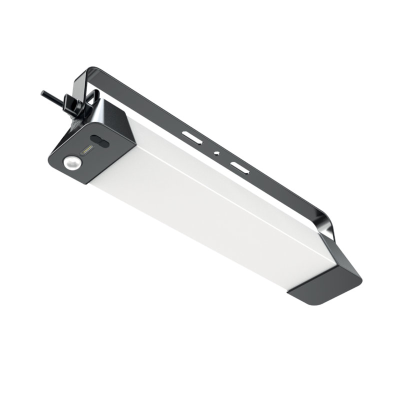 Luminaire à DEL 100W à mouvement solaire équivalent 100W avec USB, 5000K