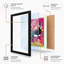 Deer Among Flowers Modern - Single Picture Frame Print-963445910-963445897