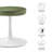 Lippa Vegan Leather Round Stool-108574833