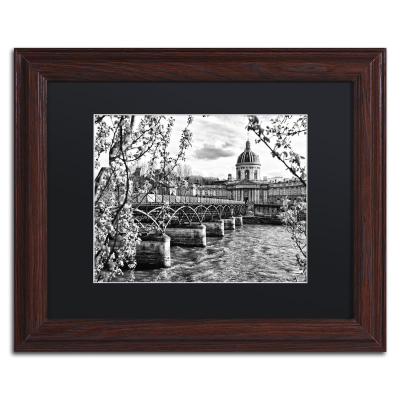 «Summer in Paris», reproduction de photo encadrée, H 11 po x l 14 po x P 0,5 po, Cadre brun, Noir