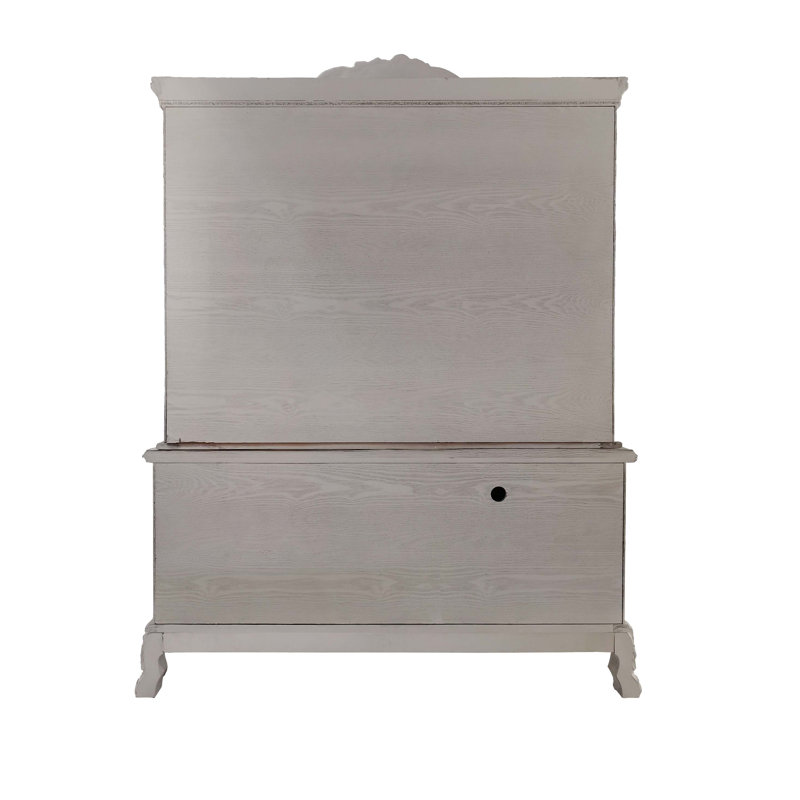 Bureau d'ordinateur et huche Dresde Dresde avec beaucoup de rangement et une surface de travail spacieuse