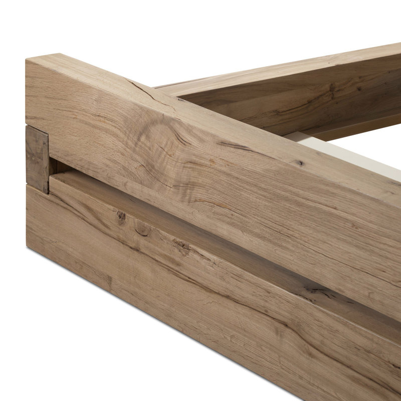 Lia Bed-Natural Reclaimed French Oak-Queen, King