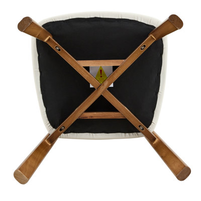 Ensemble standard de 2 chaises de salle à manger en bois massif - Dossier ergonomique incurvé et coussin en polyuréthane - Pour la salle à manger / la maison