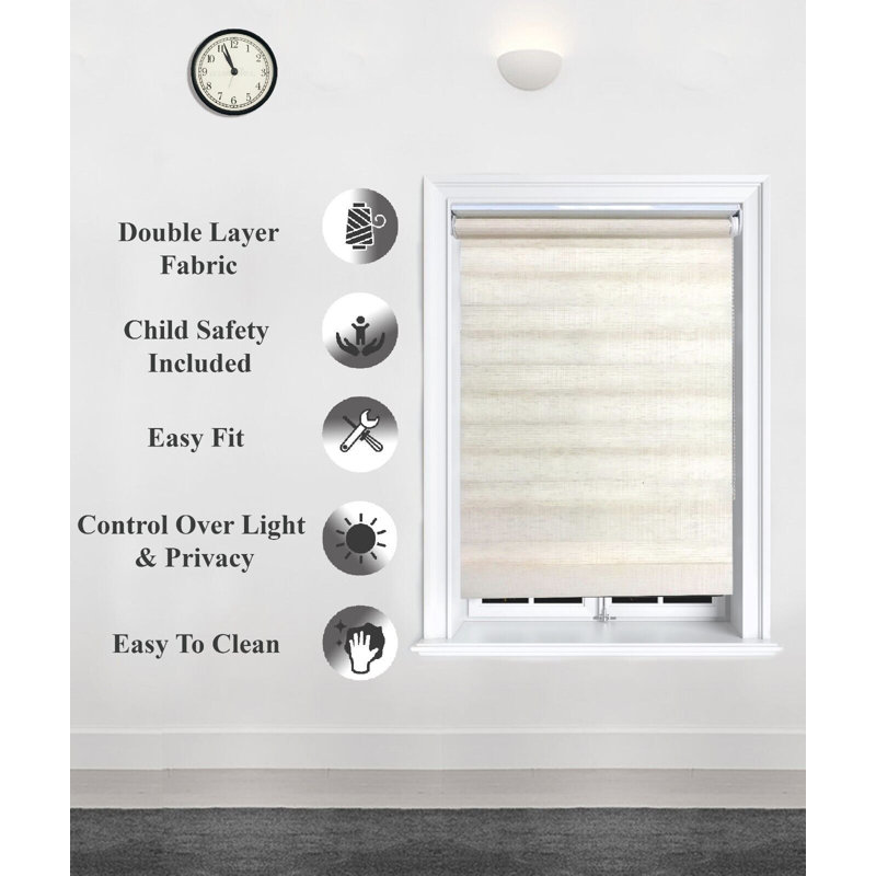 Roller Blind, Linen, 150"W x 165"L