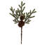 Ensemble 12 branches de pin artificiel 4,5 po