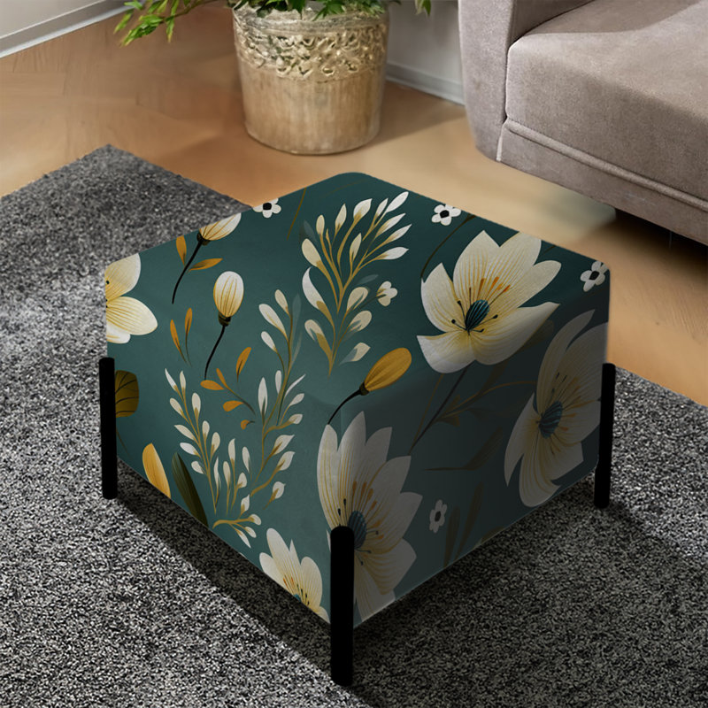 Motif de jonquilles allure vert et blanc