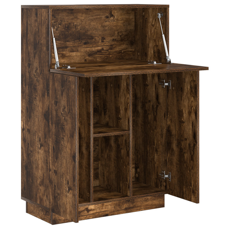 Writing Desk Engineered Wood Large, Smoked Oak