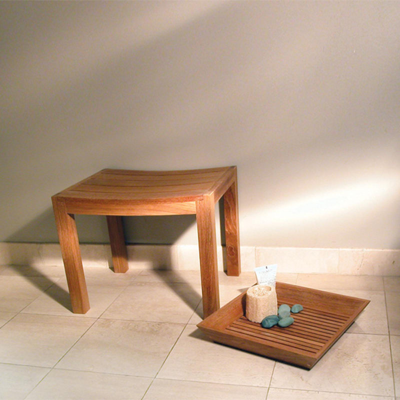 Plateau de coiffeuse en teck Pacifica