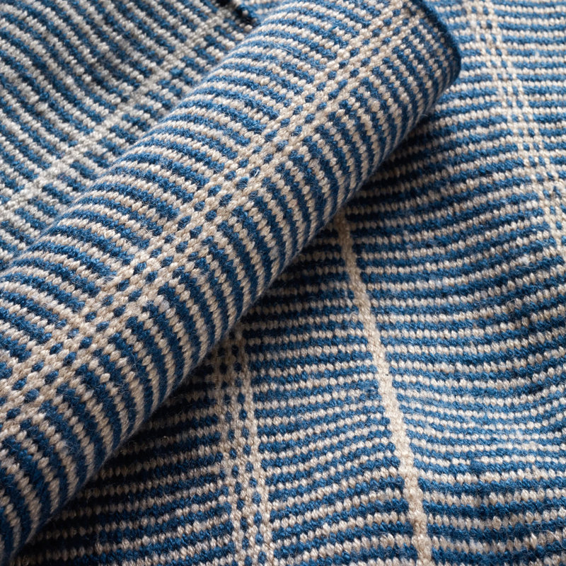 Samson Navy Handwoven Indoor/Outdoor Rug, Rectangle 3' x 5'