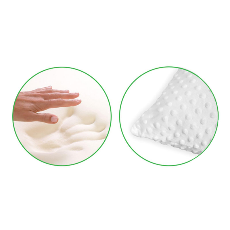 Oreiller moyen en mousse viscoélastique imprégnée de gel