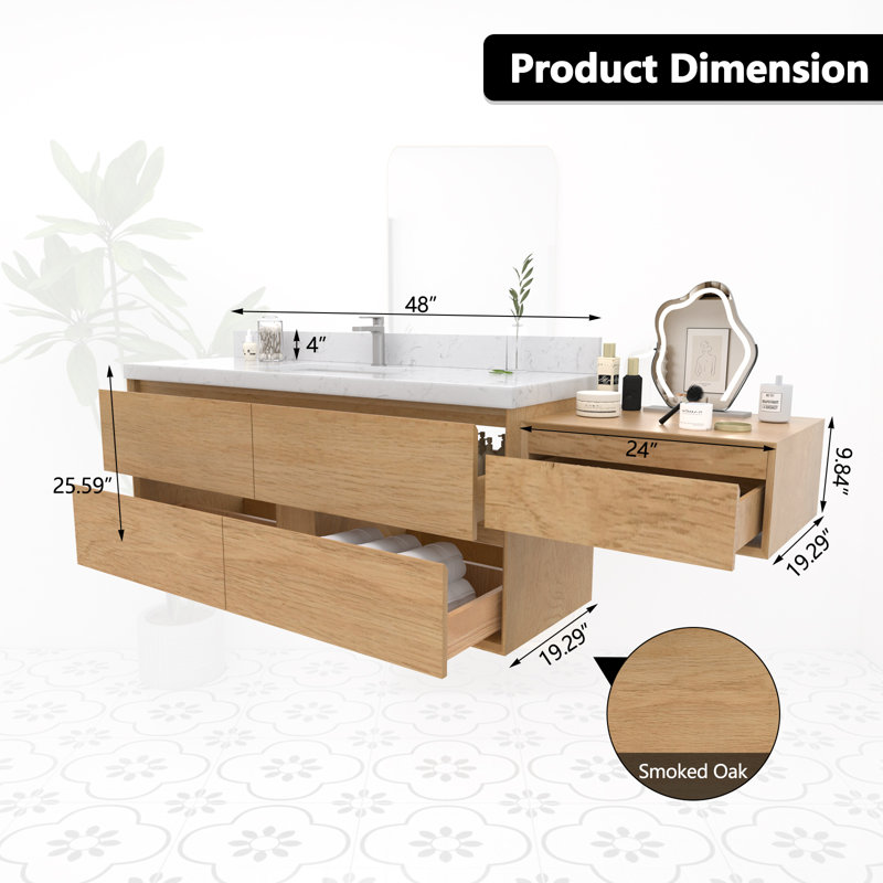 Ensemble de meuble-lavabo flottant 72 po Mellani