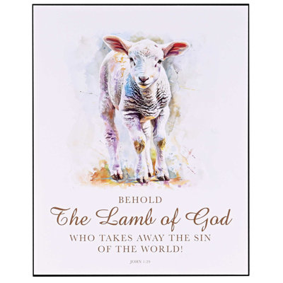 Wall Plaque Behold The Lamb Of God