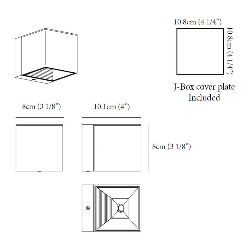 Dau Single Surface, Brushed Aluminum