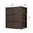 Sterilite 25306P01 Spacious 3-Drawer Wide Weave Design Storage Tower, Brown
