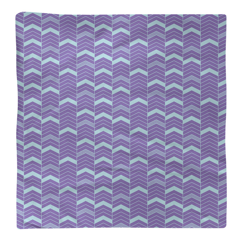Serviette en coton bicolore lignée Stephenie, Bleu sarcelle, Sergé de coton, H 0,1 po x l 10 po x P 10 po