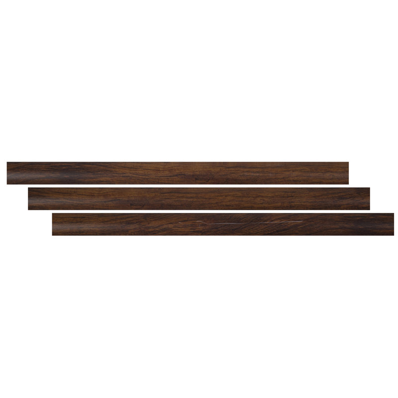Garniture de plancher en acajou rétro de 0,75 po x L 94 po x l 0,63 po, Acajou rétro