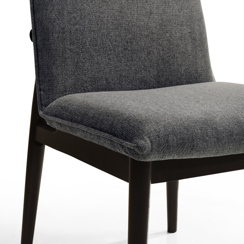 Chaise d'appoint Jean, Tissu gris