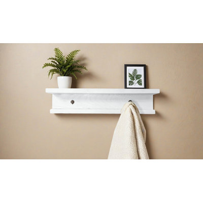 Rayne 3 Piece Oak Shelves With Hooks