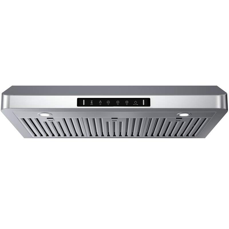 Hotte sous un meuble à conduit 36 pouces 600 CFM avec contrôle intelligent de la détection des mouvements, Acier Inoxydable