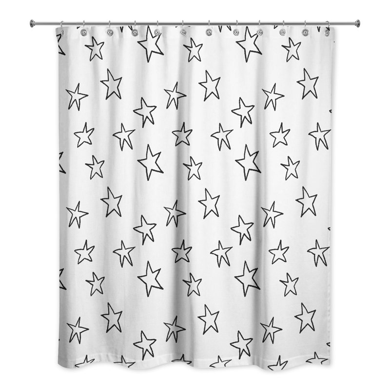 Rideau de douche simple Star