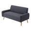 2 Seater Upholstered Sofa Corduroy Loveseat Sofa-1752725492