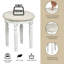 Ensemble de meuble-lavabo avec tabouret et miroir Mullenix-752699778
