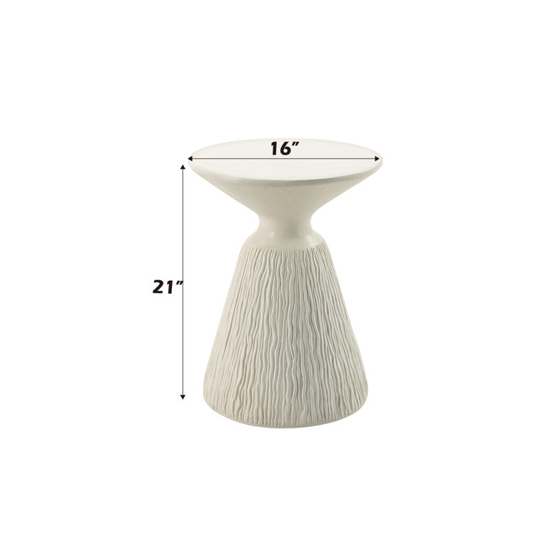 Table d'appoint blanche Duane