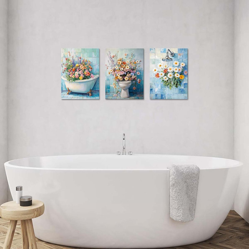 3 Piece Wrapped Canvas Wall Art