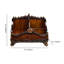 Remote Control Holder, TV Remote Holder, Remote Organizer Caddy for Table, Wooden Remote Box for Nightstand, Brown Remote Caddy with 3 Slots