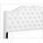 Elegant Transitional White Upholstered Queen Bed-960541822