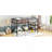 Twin Size Metal Loft Bed With Storage Shelf, Loft Bed With Easy Climbing Ladder And Guardrails For Kids, Black