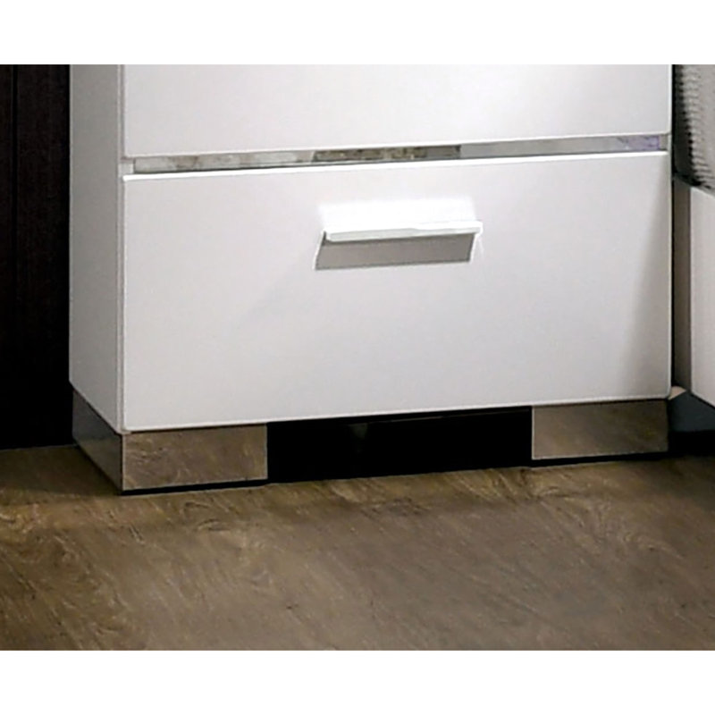 Table de chevet Modern, Blanc