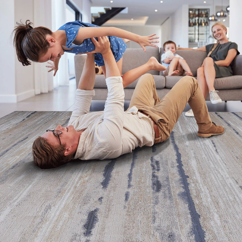 Lint-free, stylish, stain-resistant area rug, Rectangle 7'9" x 10'