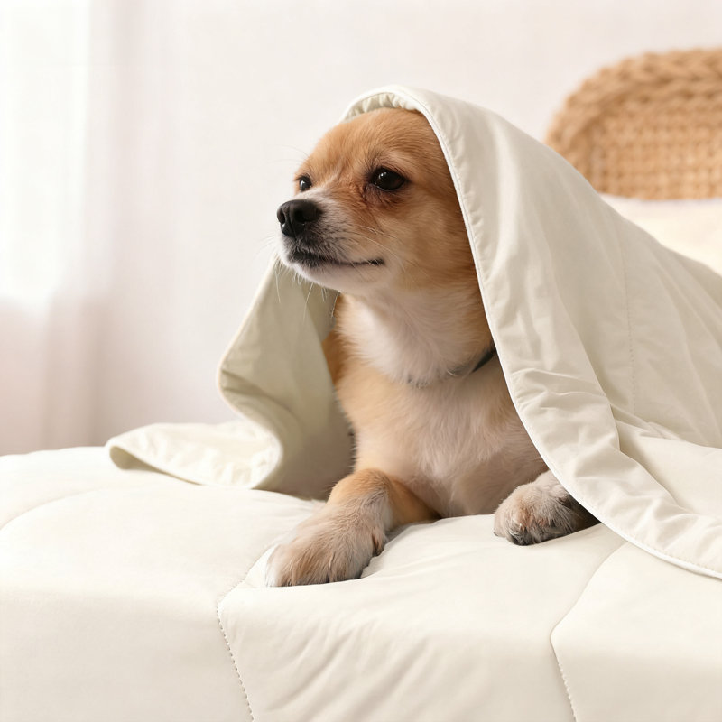Lightweight Quilt with Wave Stitching – Soft, Breathable & All-Season Comfort, King, Ivory
