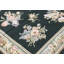 Hand-Knotted High-Quality Green and Beige Area Rug