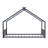 Black Twin Metal House Bed For Kids Fun-956142974-956142975