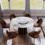 Table de salle à manger ronde en pierre frittée avec plateau tournant-1503926441-1503926443